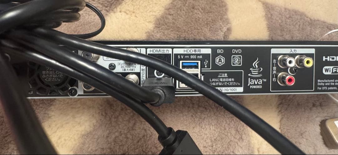 SONY BDZ-ZT2000 2TB ブルーレイ ３同時　リモコン　HDMI