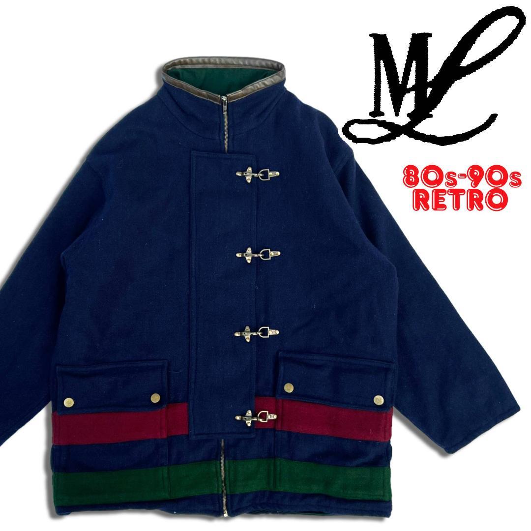 80s 90s Maggie Lawrence ファイアーマンコート M マリン