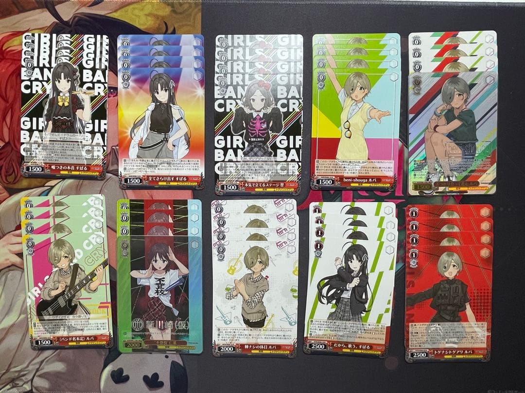 ヴァイスシュヴァルツ　ガールズバンドクライ　4コン　TD　PR　スリーブ付き