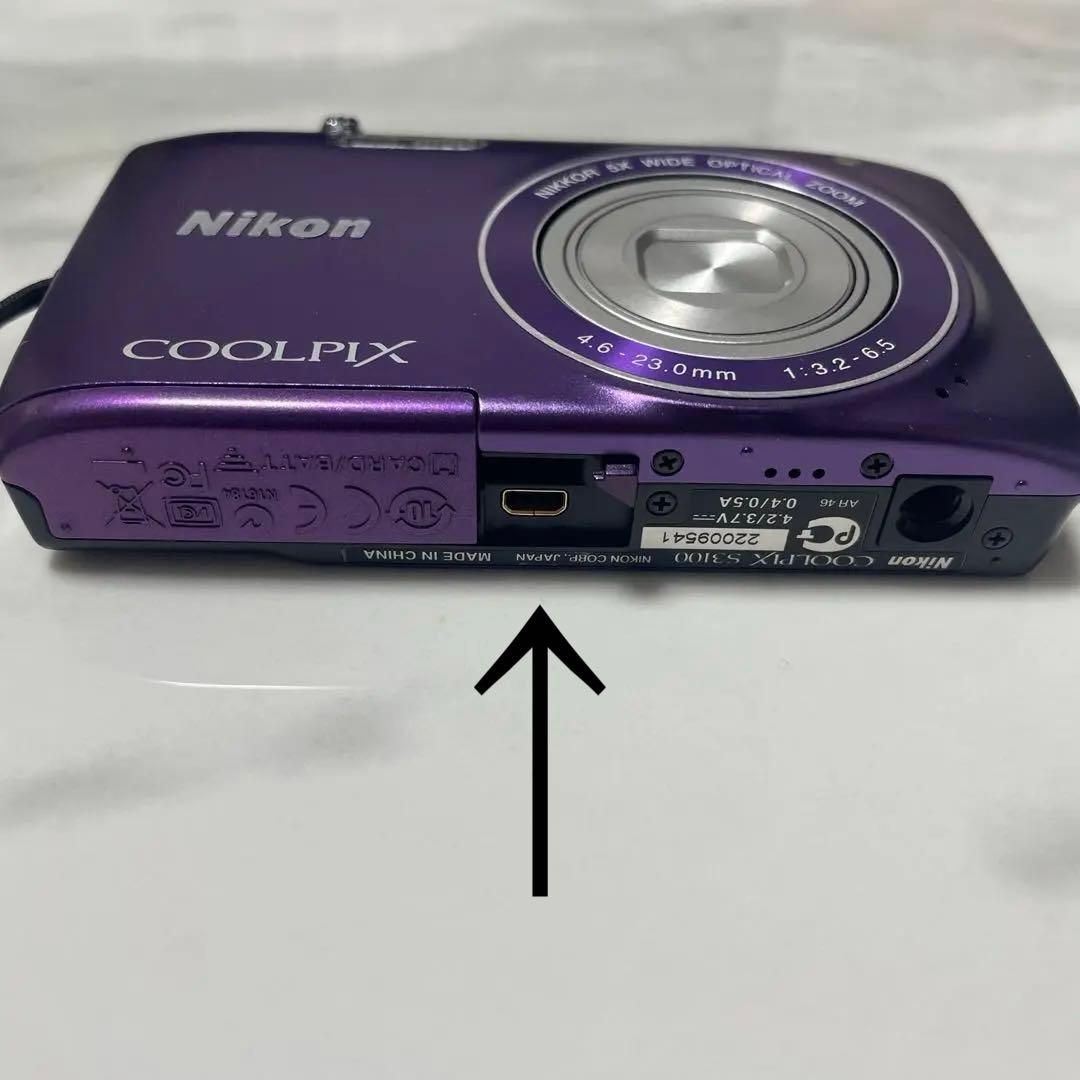 Nikon デジタルカメラ　COOLPIX S3100 動作確認済　バッテリー付