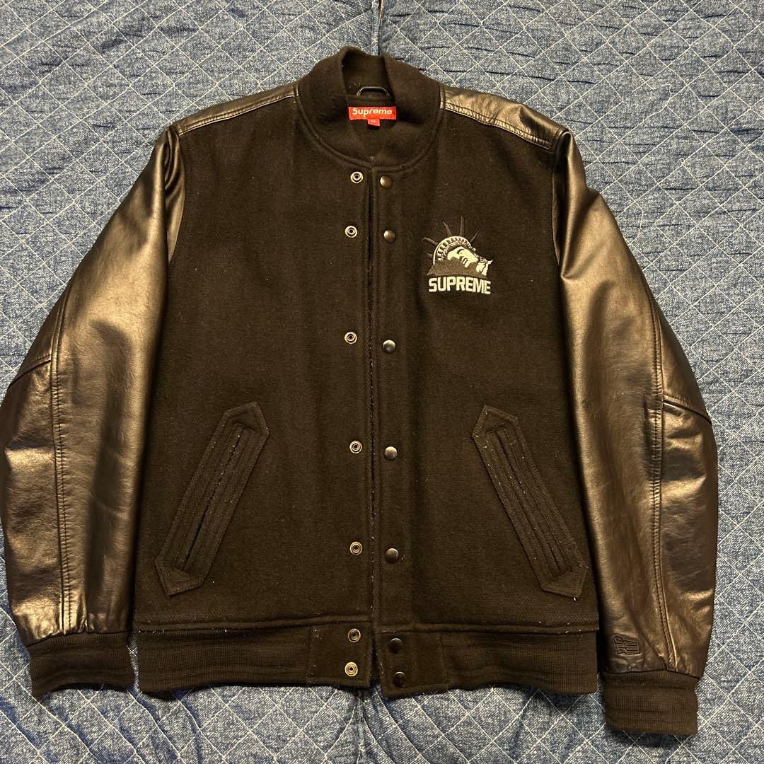 SUPREME varsity jacket 自由の女神