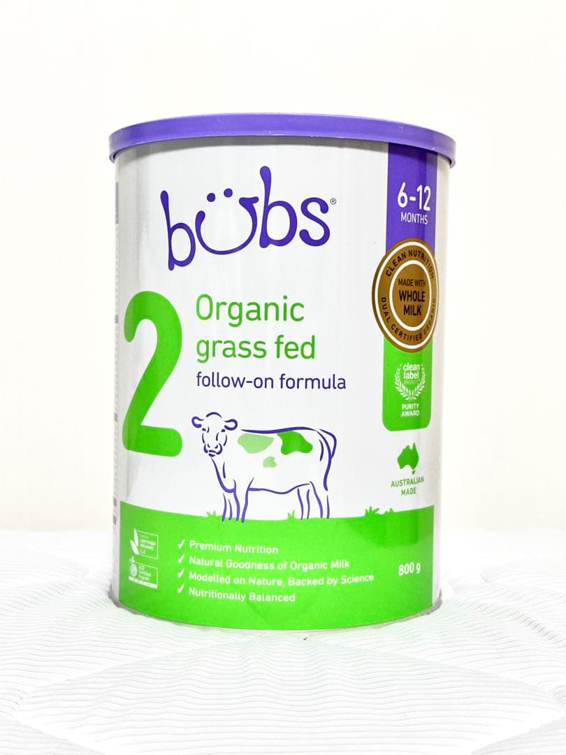 【2缶セット】BubsOrganic グラスフェッド　800g 26〜12ヶ月用