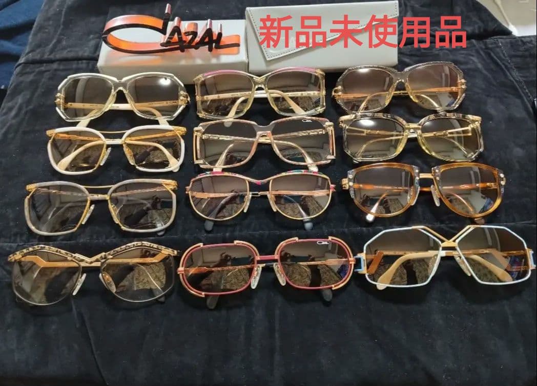 新品未使用Cazal サングラス 12本セット まとめ売り 未使用に近い品1本付