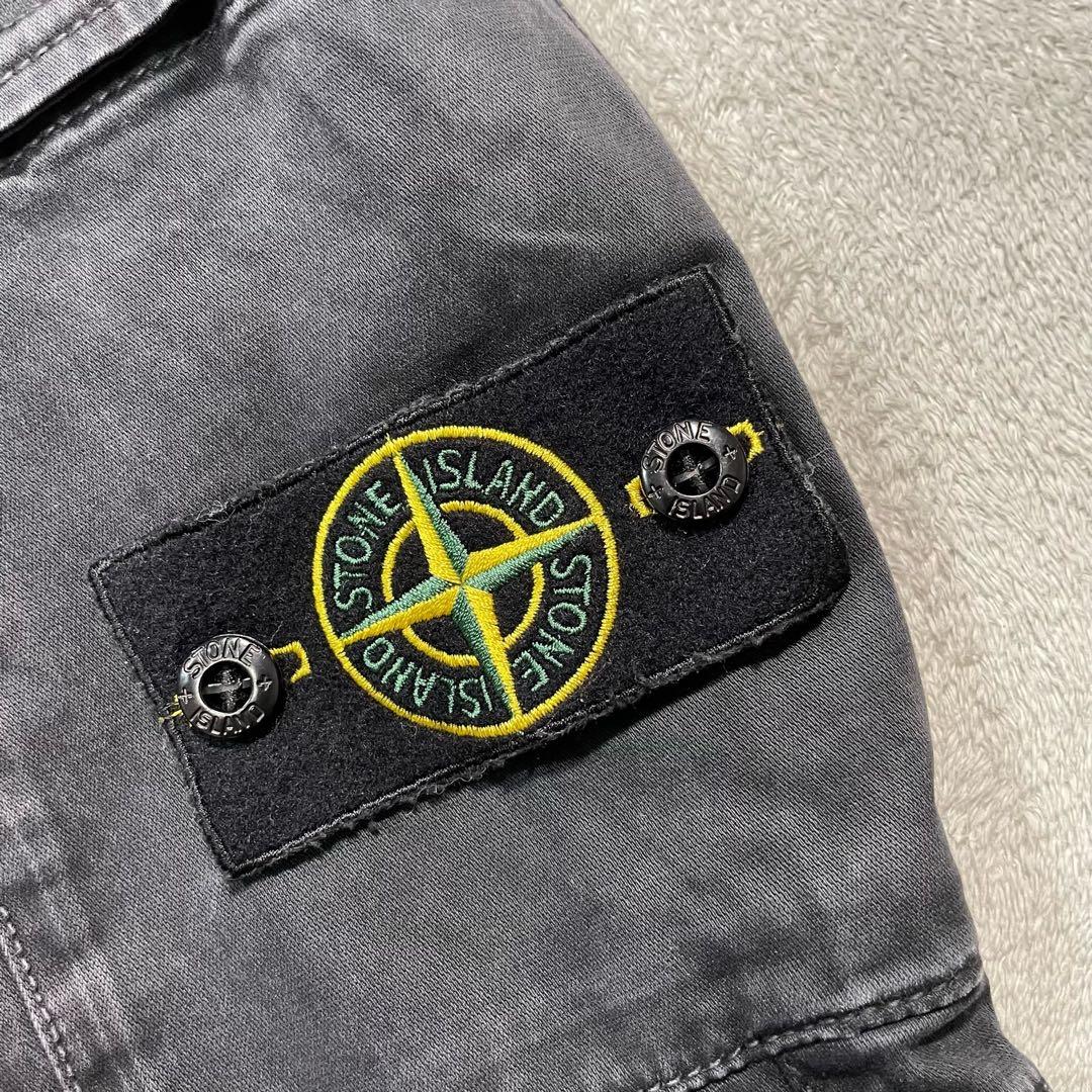 ストーンアイランド　カーゴパンツ　ブラック　W30