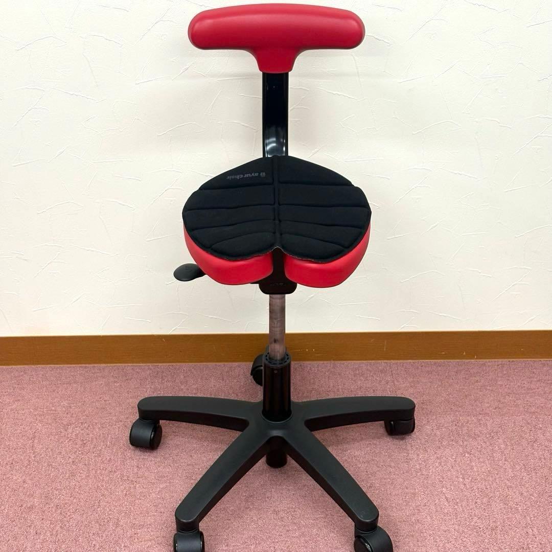 ayur chair アーユルチェア オクトパス 体圧分散マット付 レッド