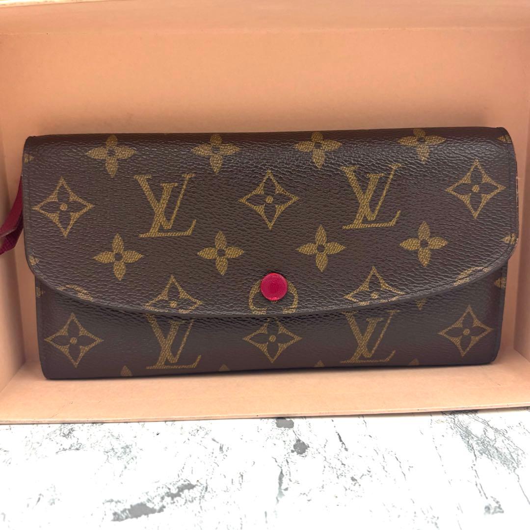 【新品仕様】 ルイヴィトン モノグラム ポルトフォイユ エミリー 長財布