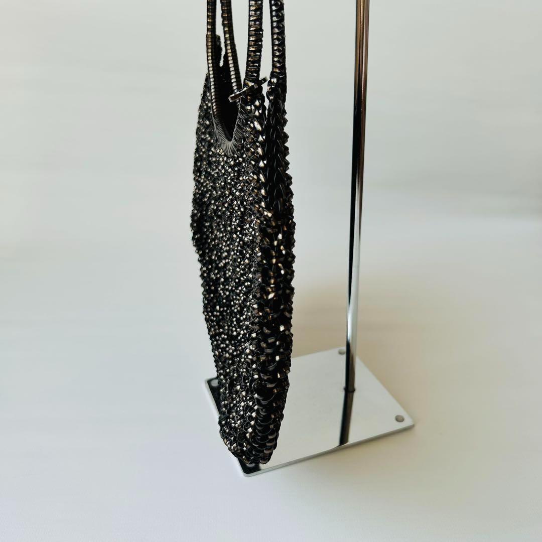 【正規品♡極美品】アンテプリマ ワイヤーバッグ ラウンド ブラック 大容量 袋付