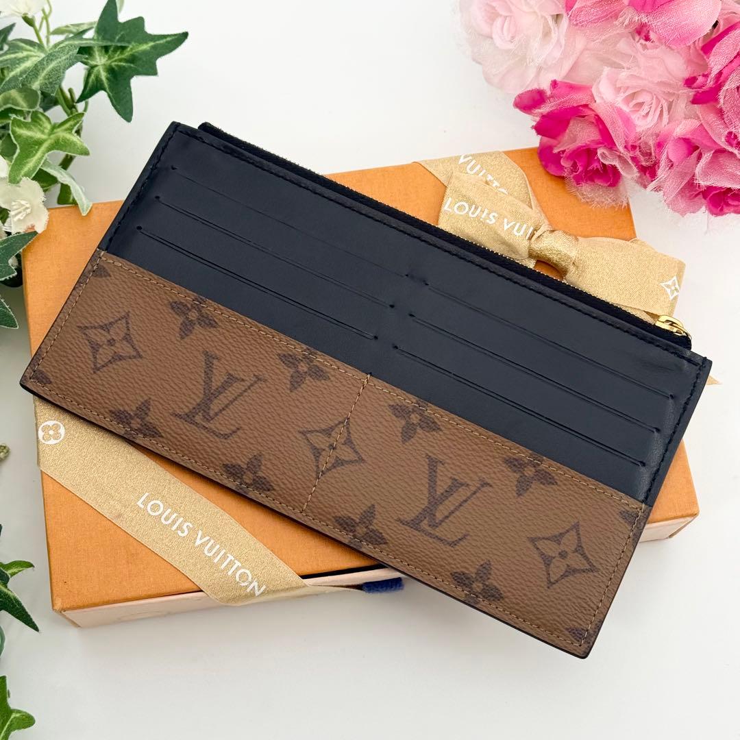 超極美品 IC内蔵✨ルイヴィトン モノグラムリバース バッグインバッグ 長財布