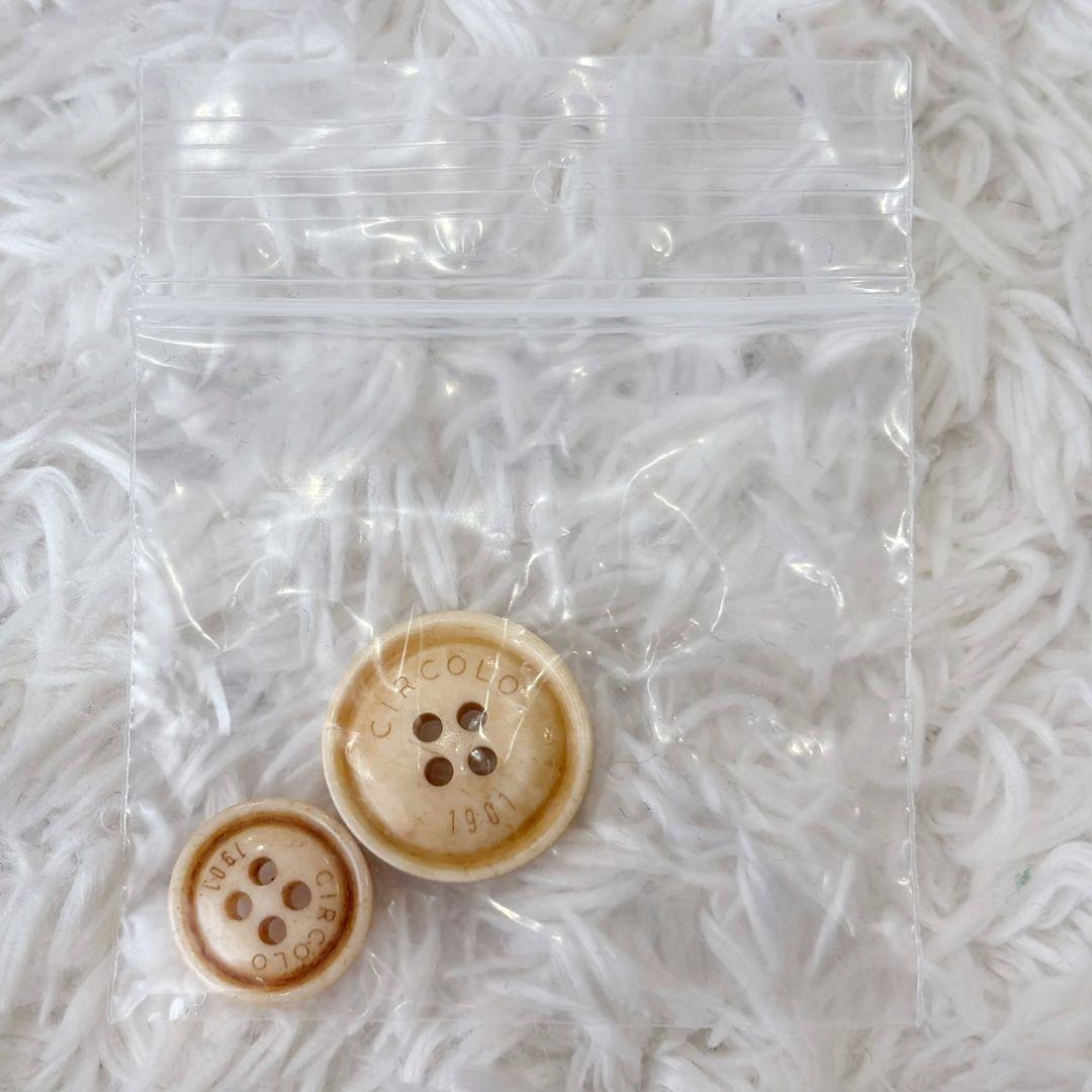 チルコロ テーラードジャケット ストライプ パイル ブルー M ロゴボタン 伸縮