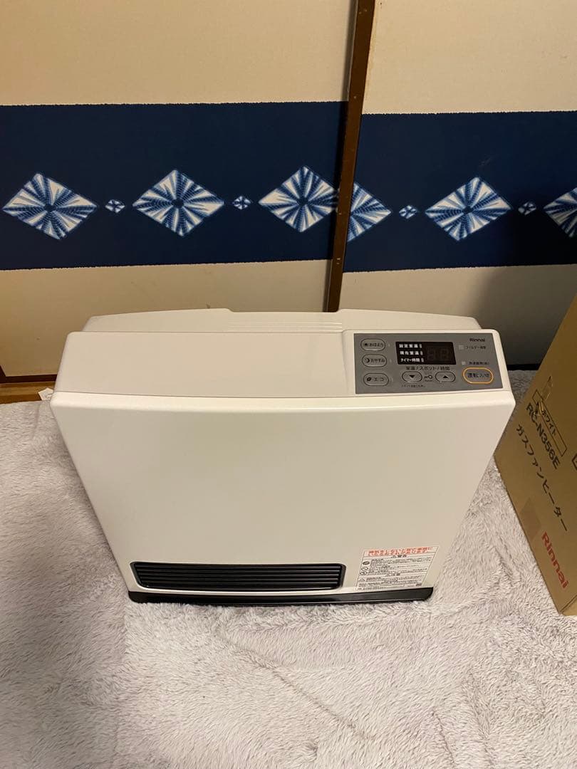 リンナイ ガスファンヒーター ホワイトRC-N356E 都市ガス