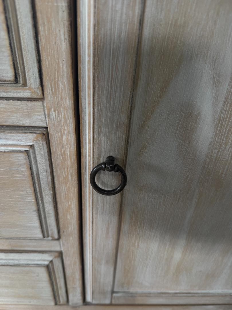 【moco】ナチュラル木製キャビネット 3引き出し 2扉 173