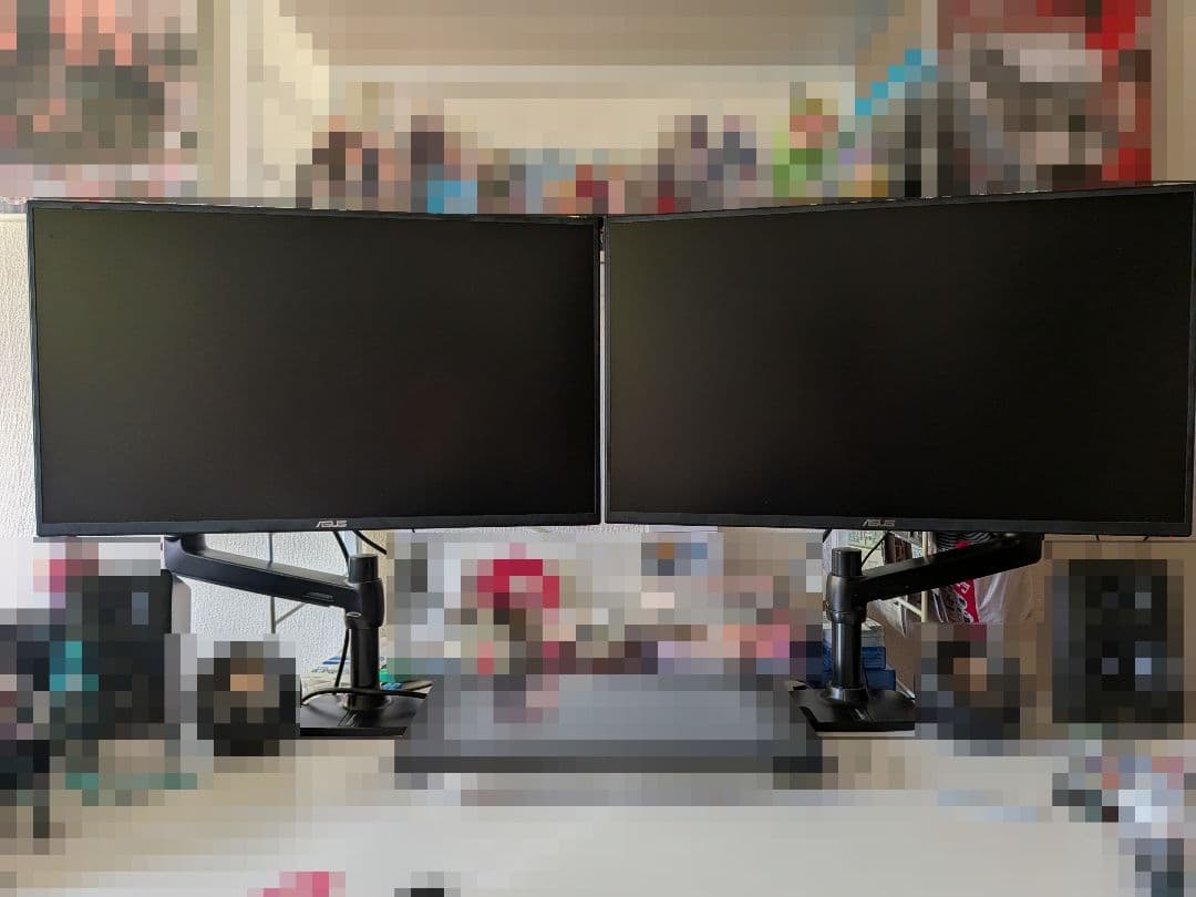 ASUS 24.5インチゲーミングモニター エルゴトロンモニターアーム2セット