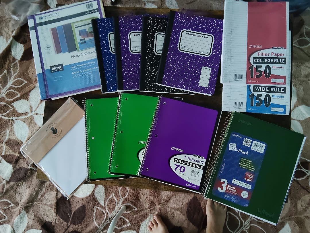 コンポジションブック、リングノート、リングファイル、ルーズリーフ、アメリカ文具