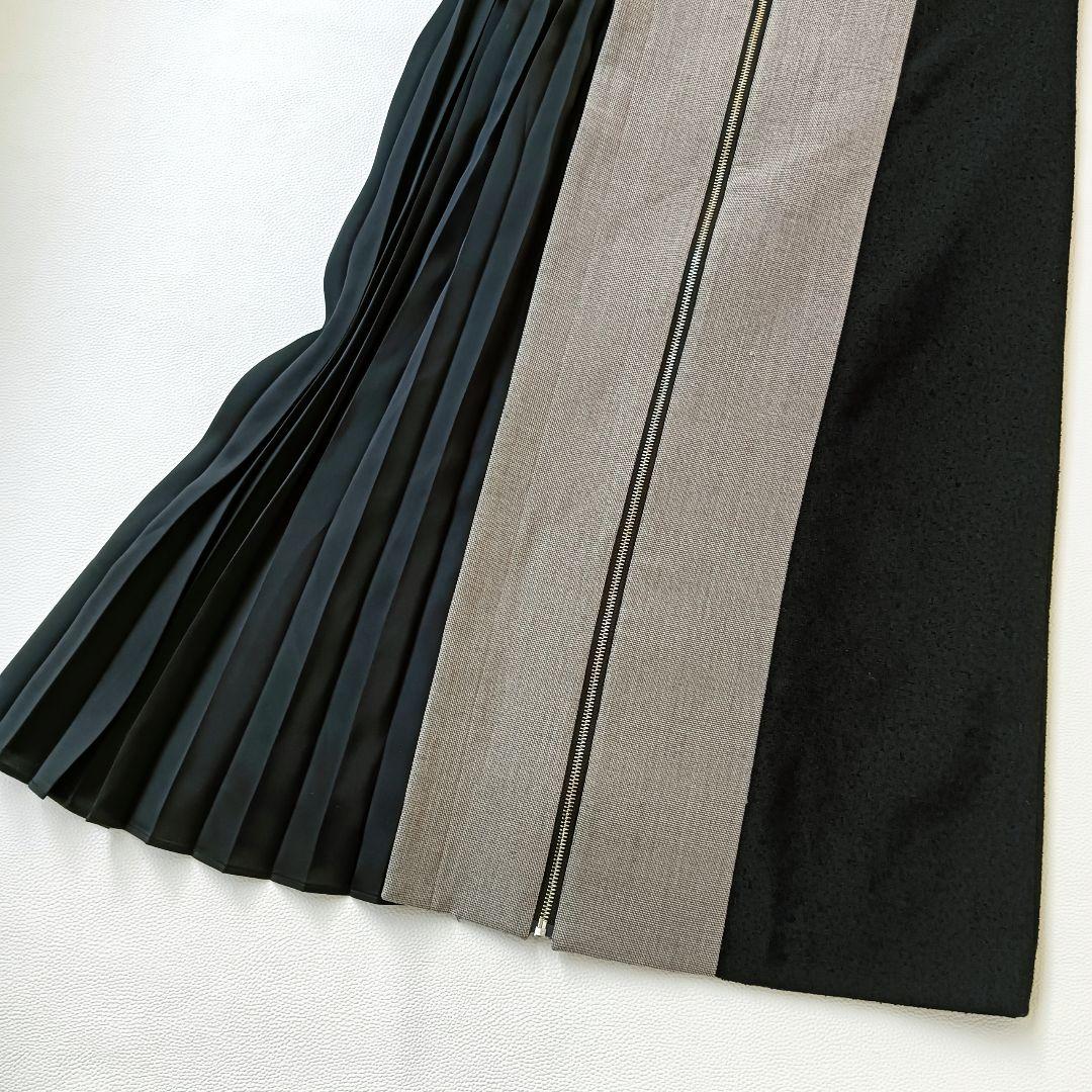 良品✨《ユナイテッドトウキョウ》コレットカーブプリーツワンピース アシメ ロング