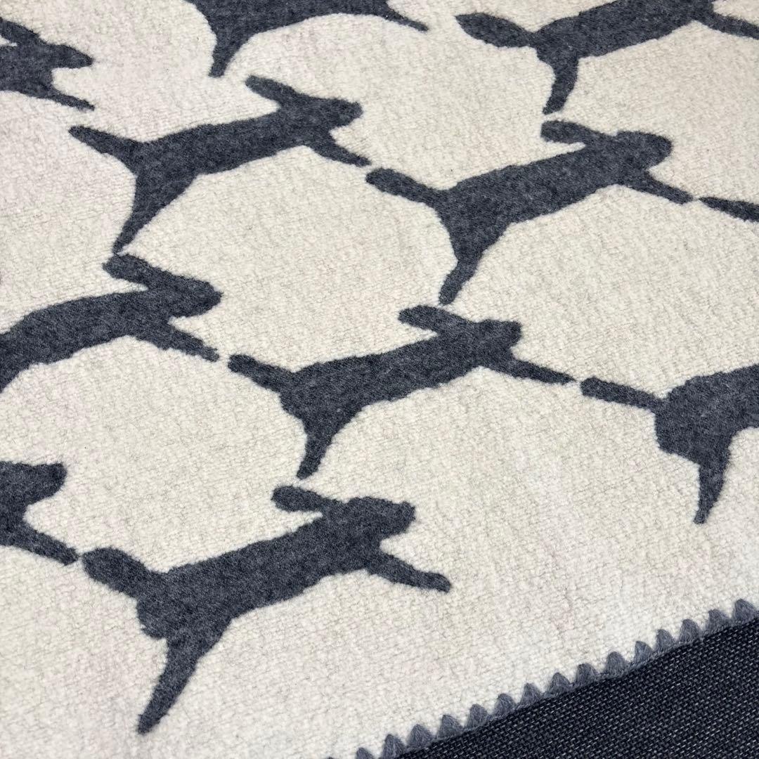 【レア】ミナペルホネン ブランケット run run run うさぎ 毛布 L