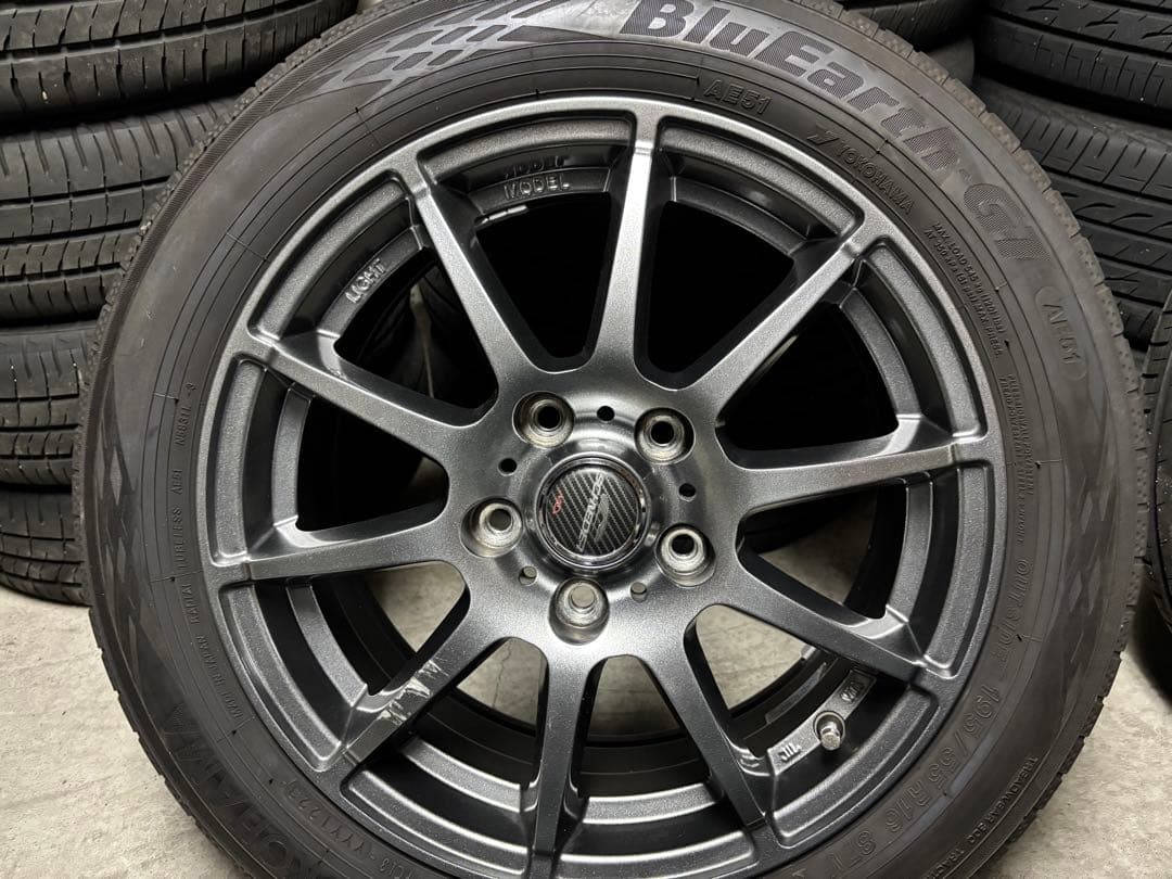 ヨコハマ ブルーアースGT 195/55R16 タイヤ MIDホイールセット