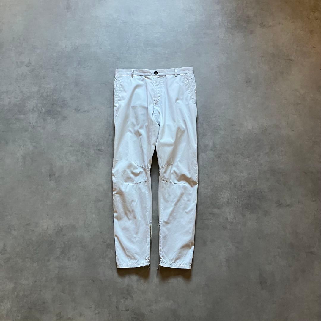 パンツ 00s archive LANVIN 3D tech white pants