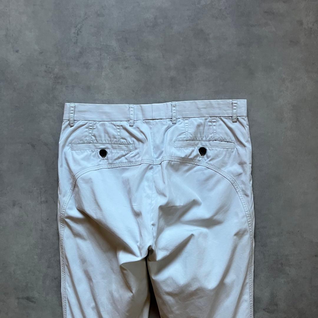 パンツ 00s archive LANVIN 3D tech white pants