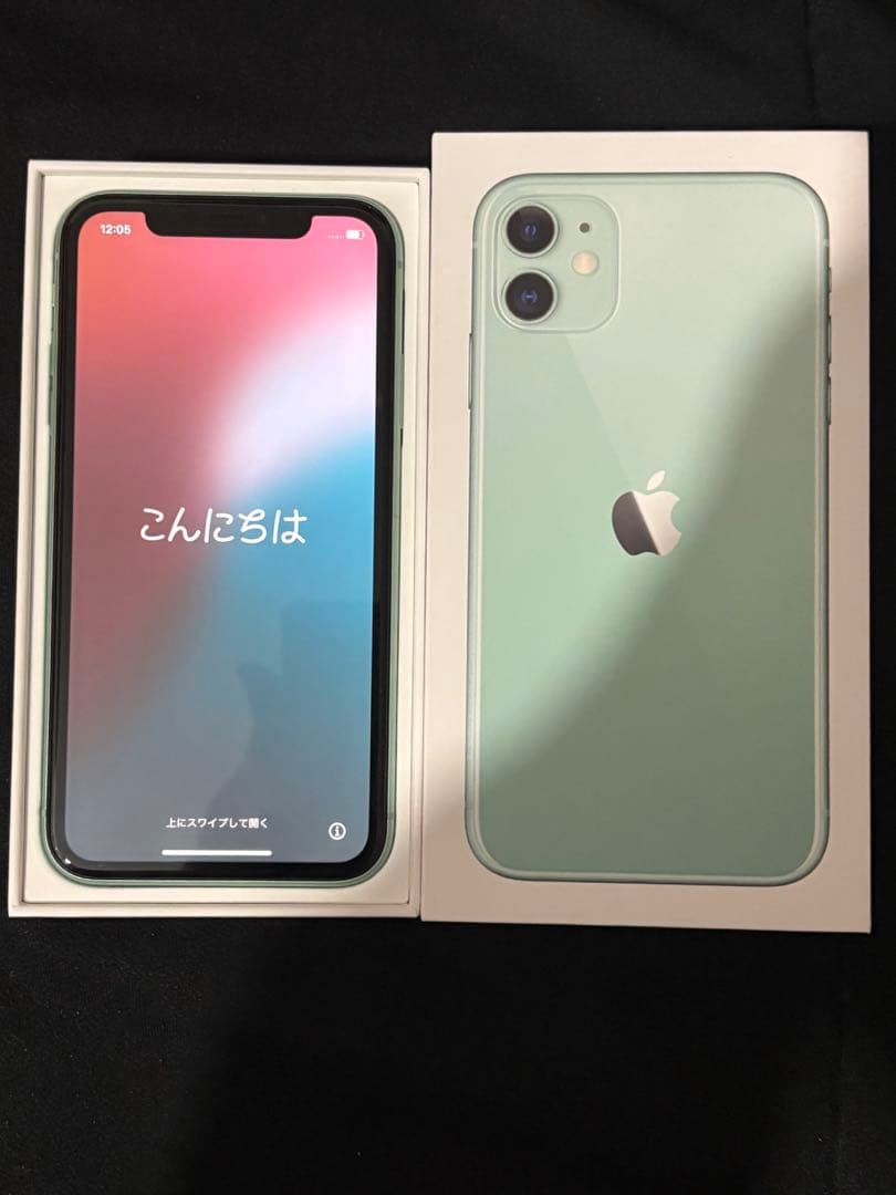 iPhone11 64GB SIMフリーミントグリーンバッテリー86% 美品