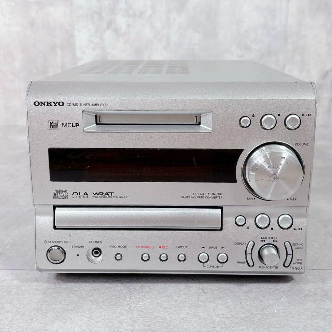 V622 ONKYO FR-9GX CD MD チューナーアンプ オーディオ機器