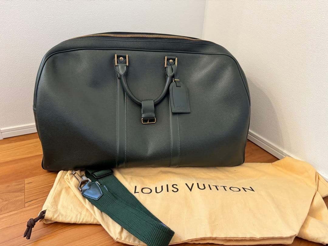 LOUIS VUITTON ダークグリーン ボストンバッグ　タイガ　ケンダル