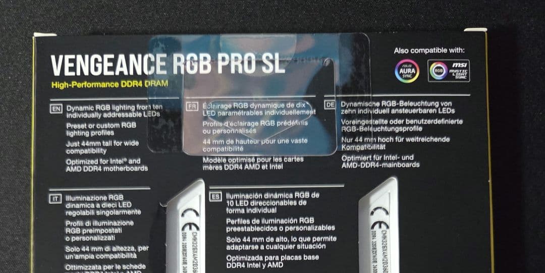 メモリー VENGEANCE RGB PRO SL 3600MHz 32GB(16x2)