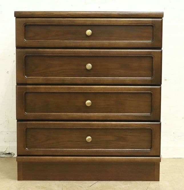 カリモク【コロニアル】サイドキャビネット・4段収納・チェスト