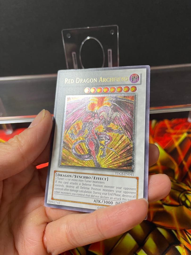 ゆ*う様 遊戯王　レッドデーモンズドラゴン　レリーフ　英語版