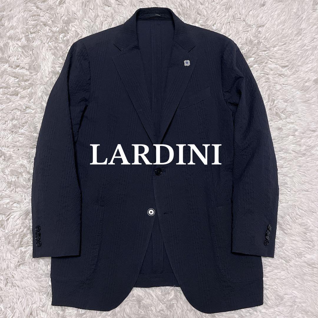 LARDINI ラルディーニ テーラードジャケット ジャガード織 ブートニエール