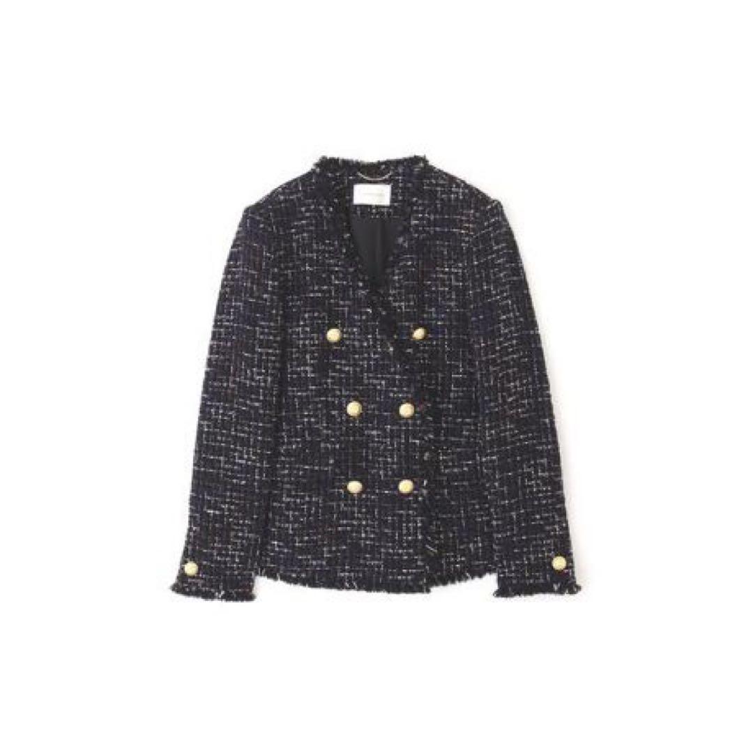 pinky&dianneダブルボタンツイードジャケット