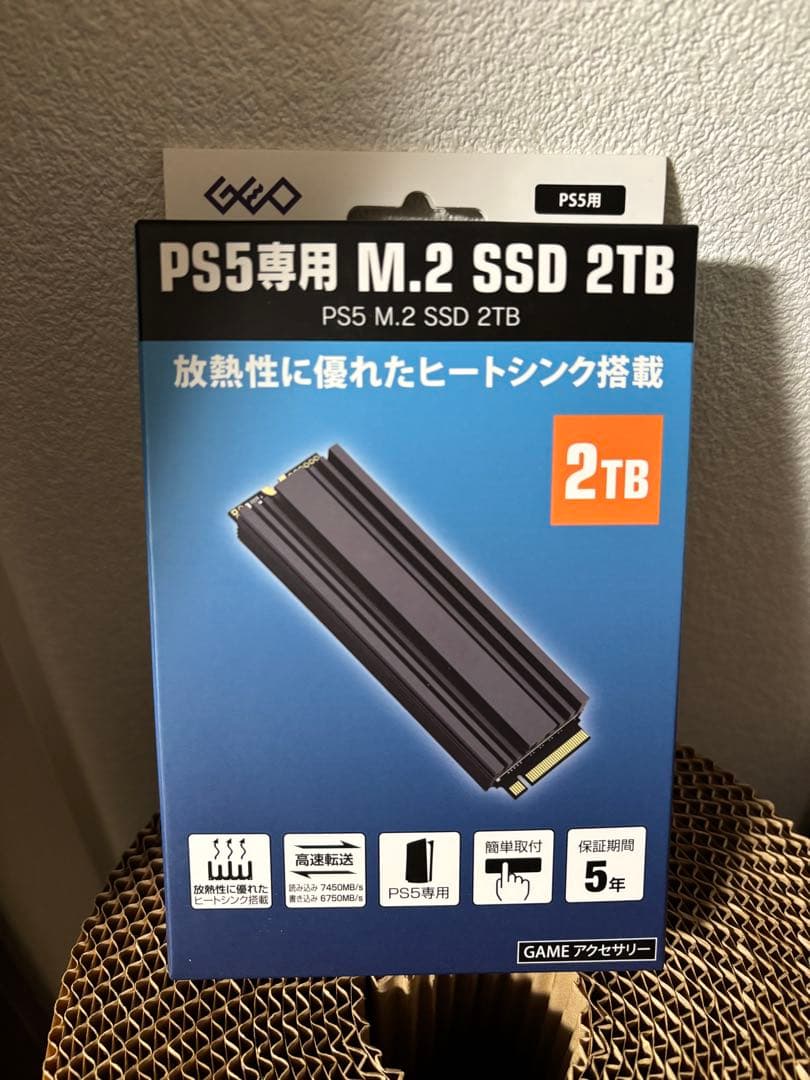 GEO PS5専用 M.2 SSD 2TB SSD 2TB 新品未開封保証書付