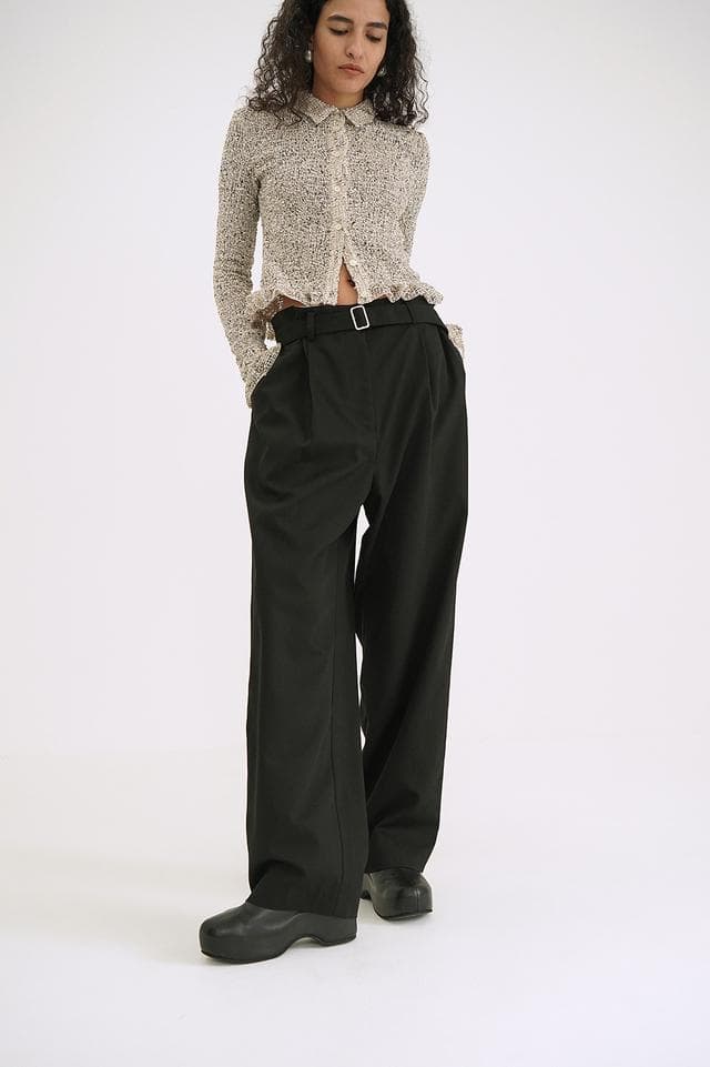 タグ付き未使用　【CLANE】WAIST BELT DAD PANTS