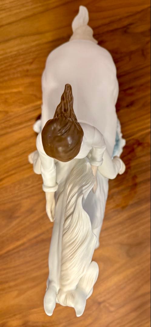 【￥349,800新品同様】リヤドロ／大型作品／海辺を駆けて／元箱付