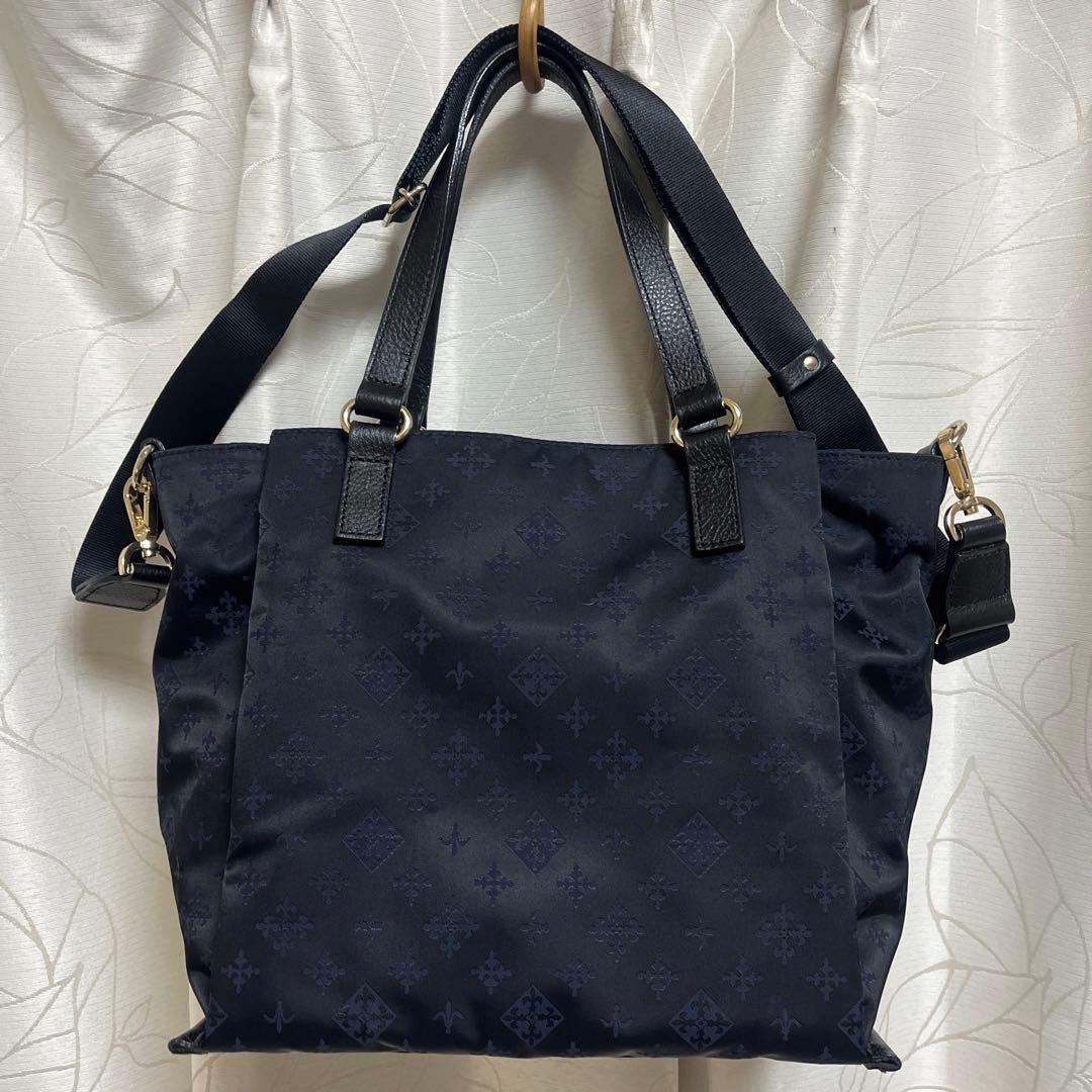 超美品ラシット 今期[B5サイズ対応］ポケット多数三層構造お仕事2wayバッグ