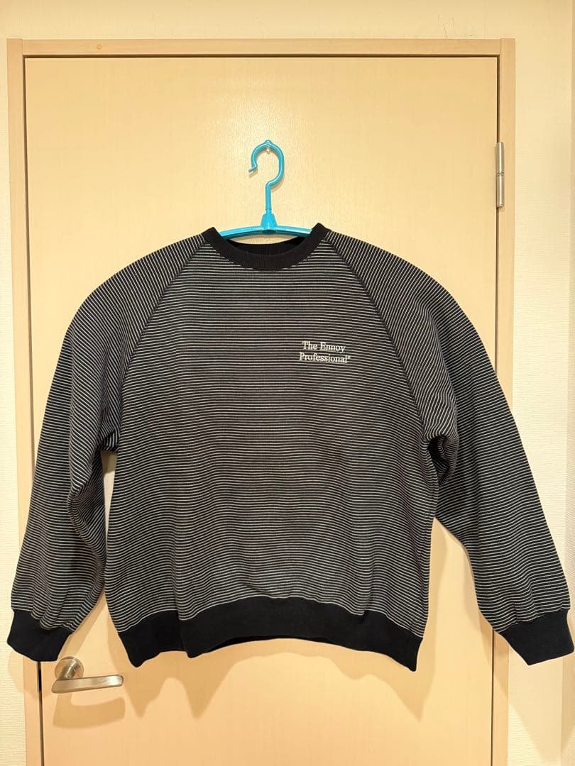 トップス ENNOY Border Crew Neck Sweat XLsize