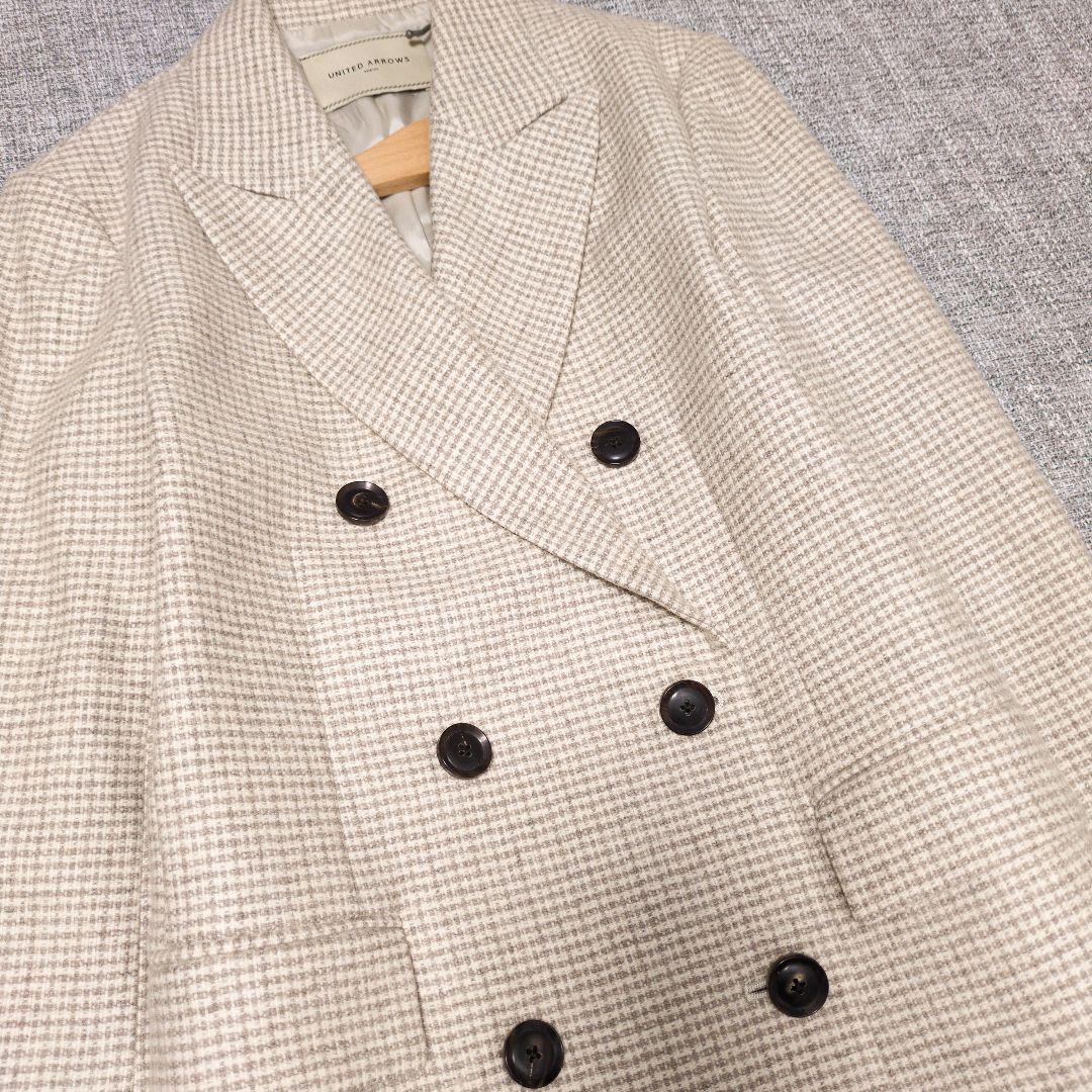 ユナイテッドアローズ　秋冬　UBCB ドビーチェックジャケット　ウール　未使用