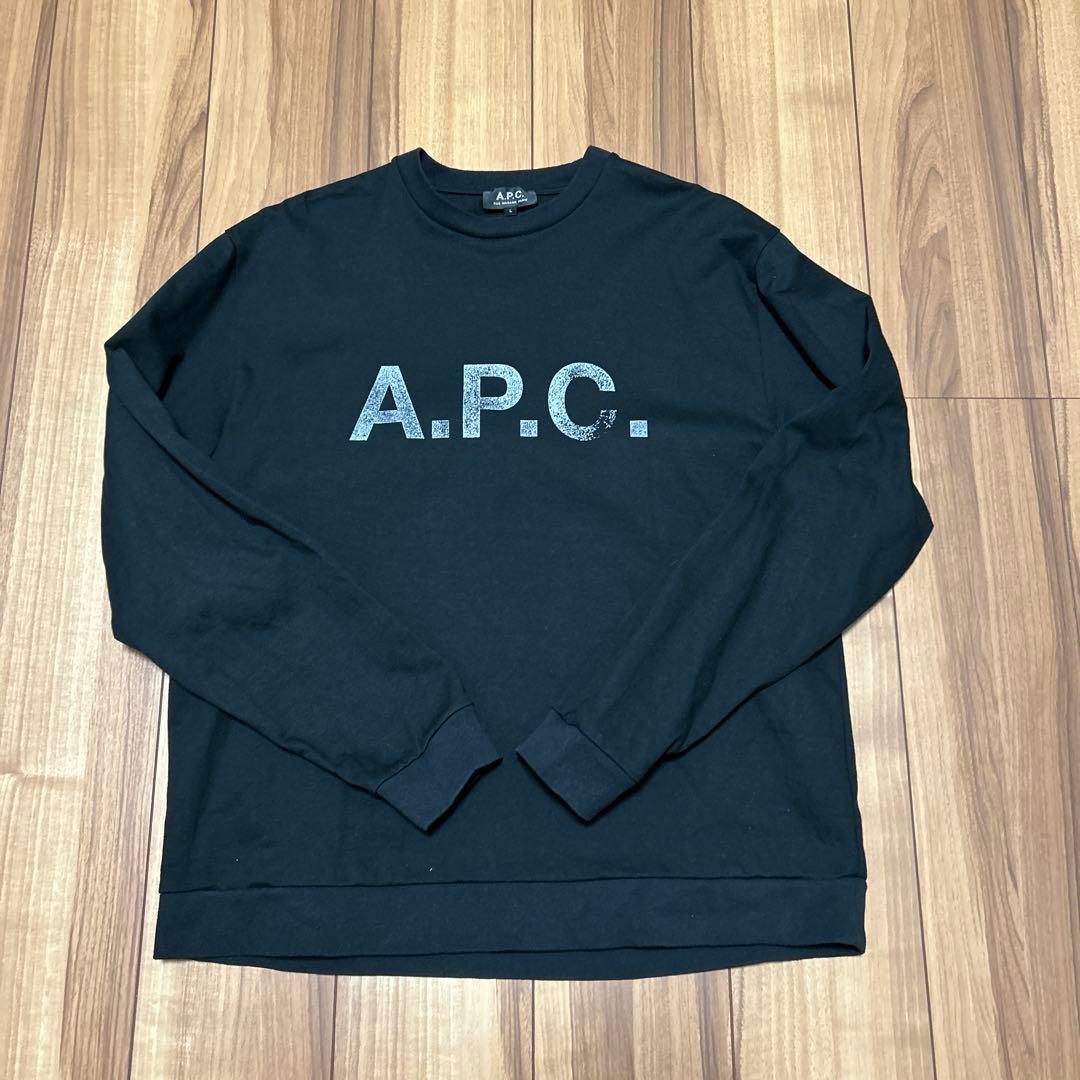 A.P.C. ブラック トレーナー　スウェット　 Lサイズ