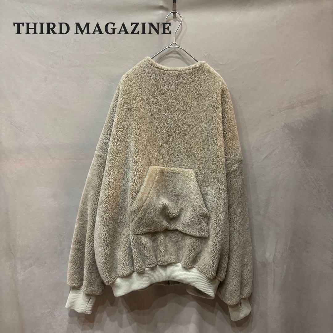 希少 THIRD MAGAZINE サードマガジン バックジップボアトップス