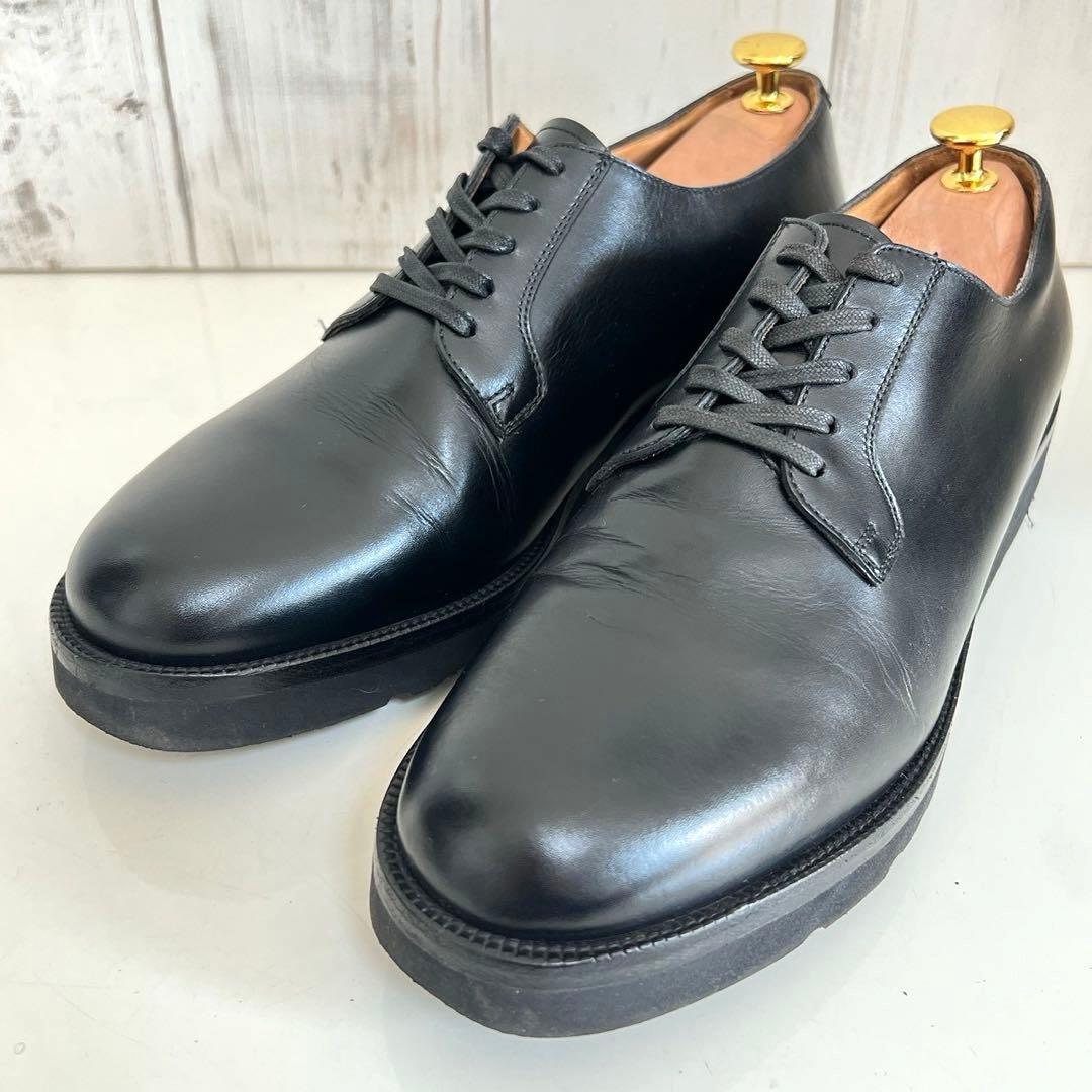 【極美品】UNITED ARROWS 25 プレーントゥ ビブラムソール 厚底