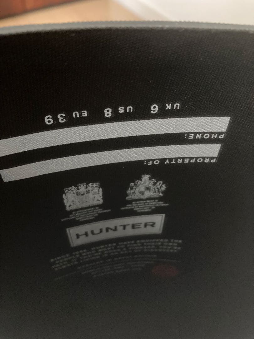 ハンター オリジナルトール レインブーツ 25cm HUNTER ブラック 黒