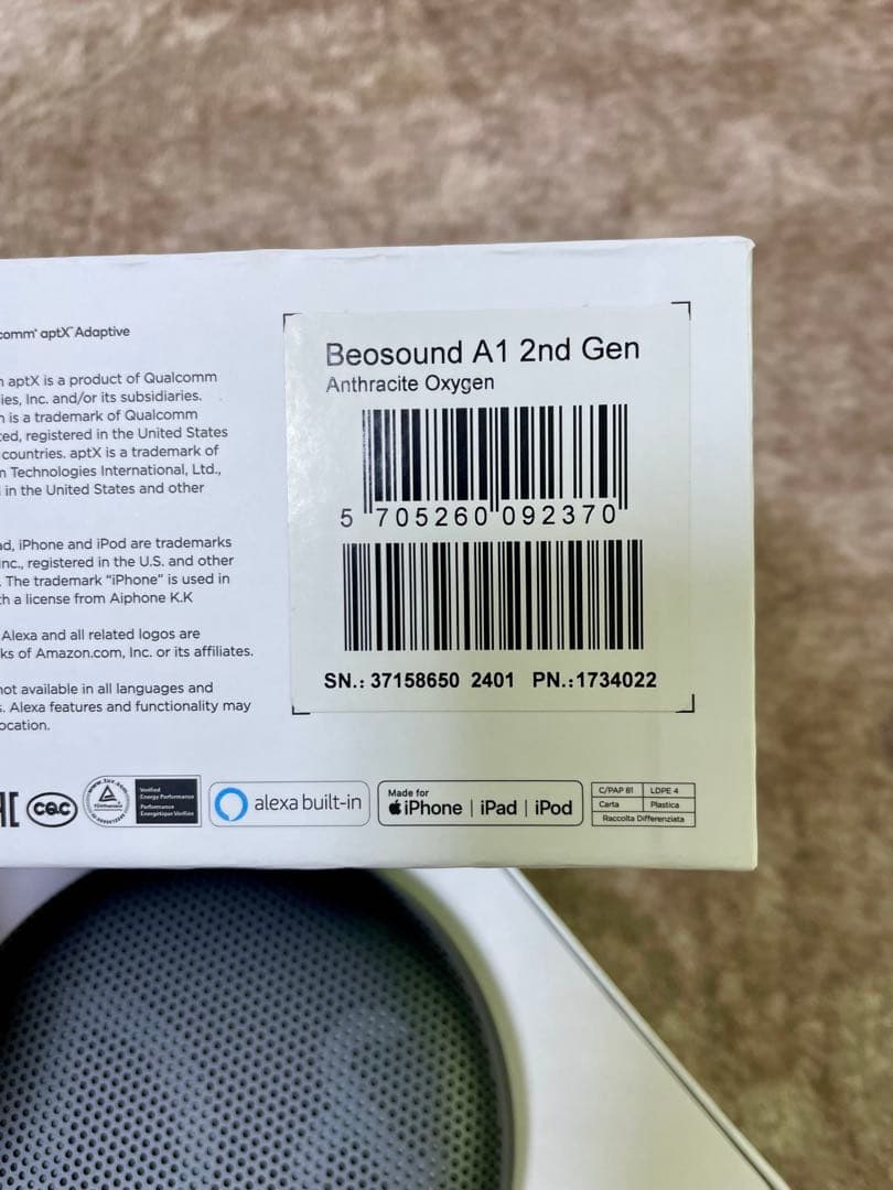 ⭕️美品・新品同様⭕️B&O Beosound A1 2nd Gen