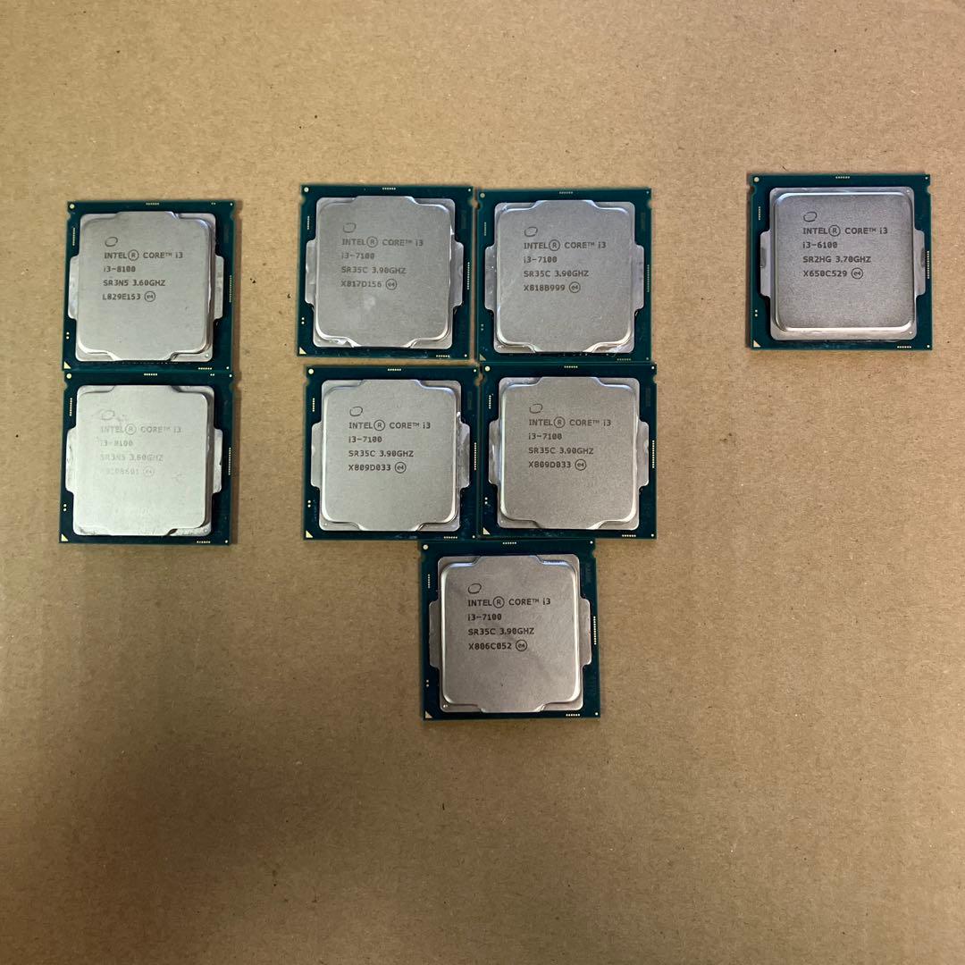 Cpu i3 各種　8枚