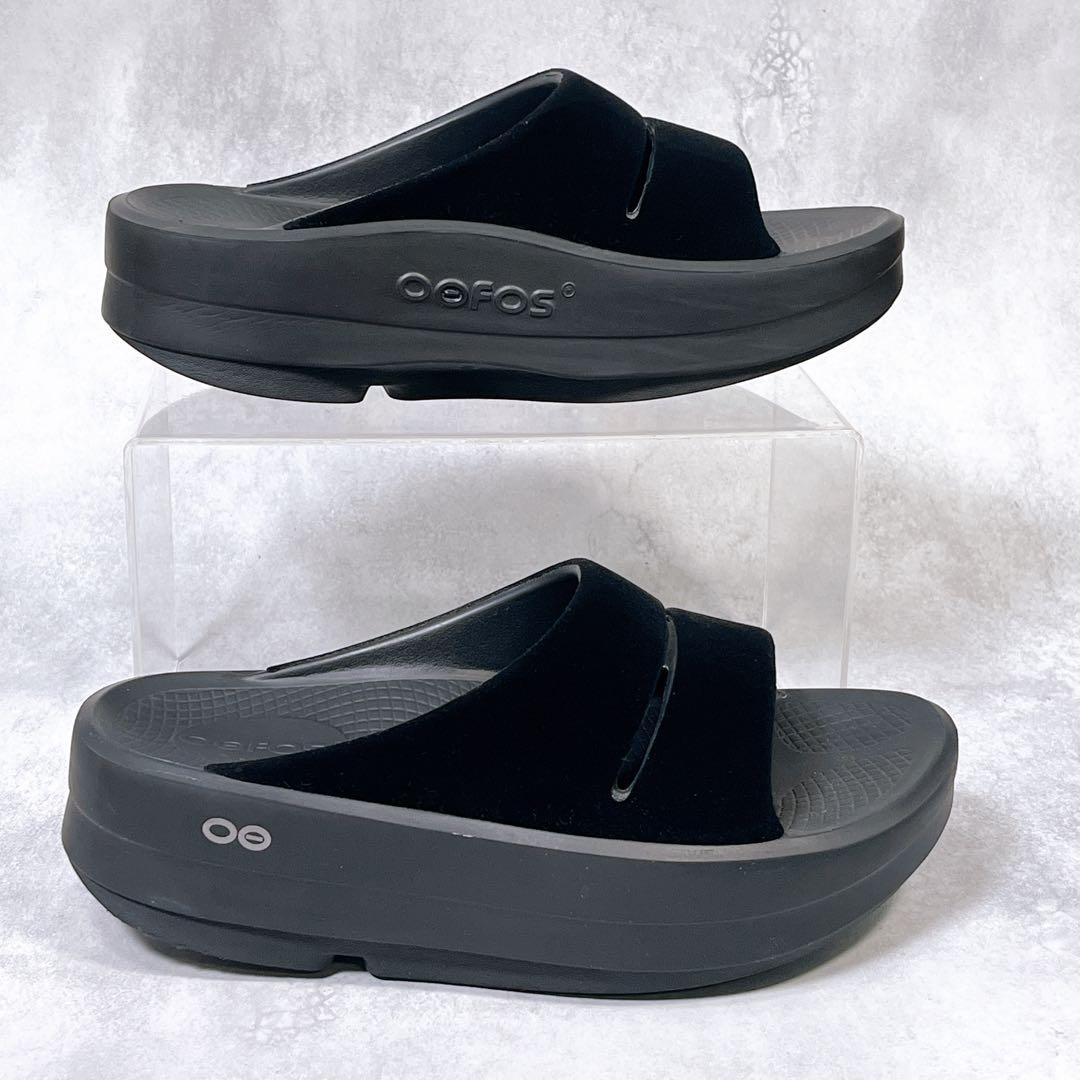 美品　ウーフォス OOmega OOahh Limited 37 厚底　ベロア