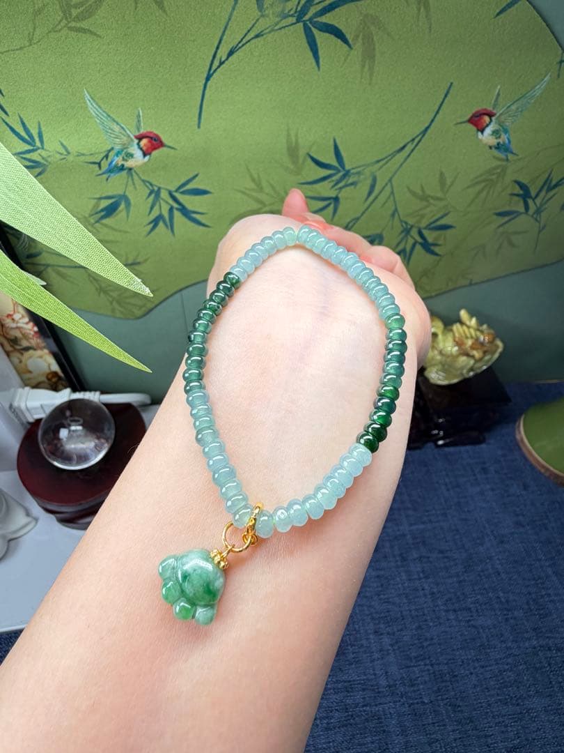 デカイ‼️ミャンマー産本翡翠　翡翠原石の原皮付き、長生きの仙人「寿星公」鑑定書付き