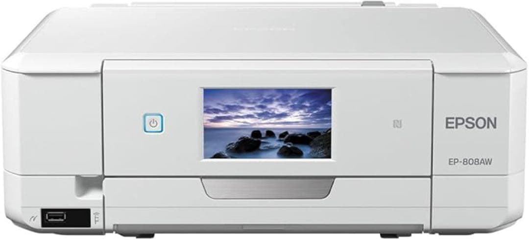 EPSON EP-808AW ホワイト インクジェットプリンター