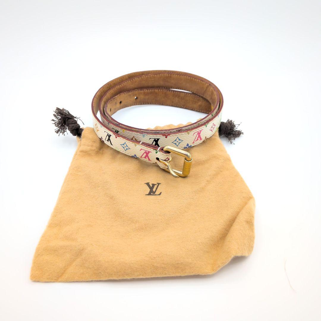 LOUIS VUITTON サンチュール・キャレ モノグラム マルチカラー