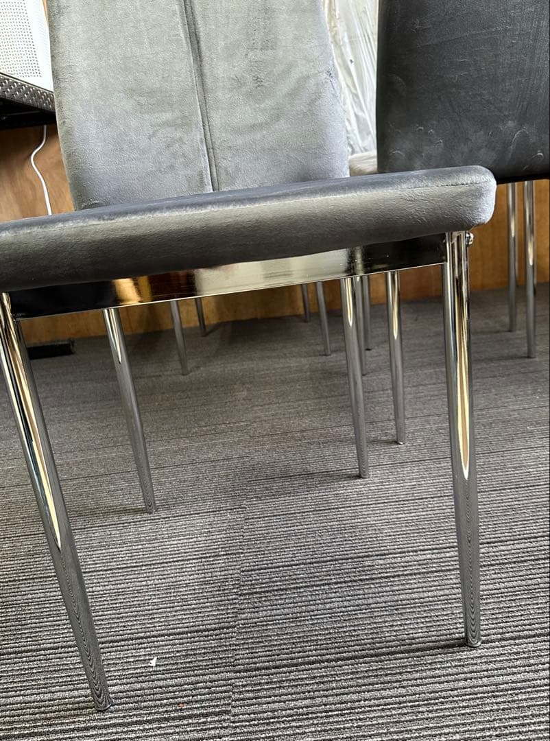 ⭕️期間限定！数量限定 ダイニングチェア インテリア 椅子 4脚セット グレー