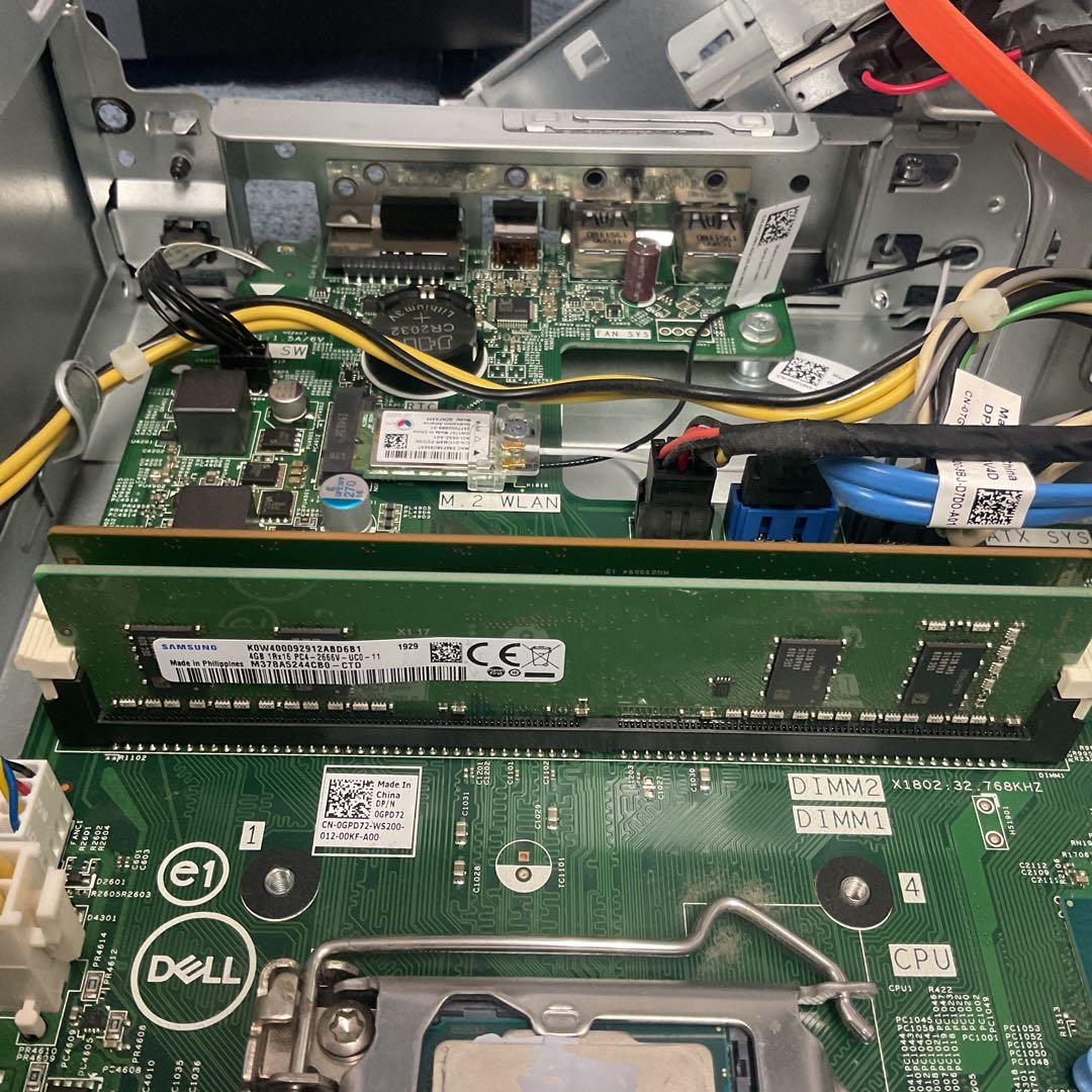 ［ジャンク］Dellデスクトップパソコンi5-9400本体と電源ケーブルのみ