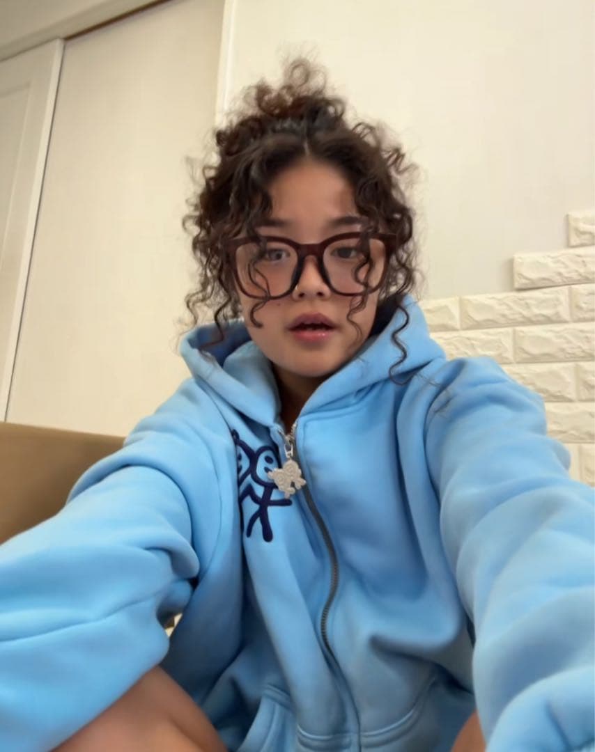 urbansophistication ライトブルー ジップアップパーカー