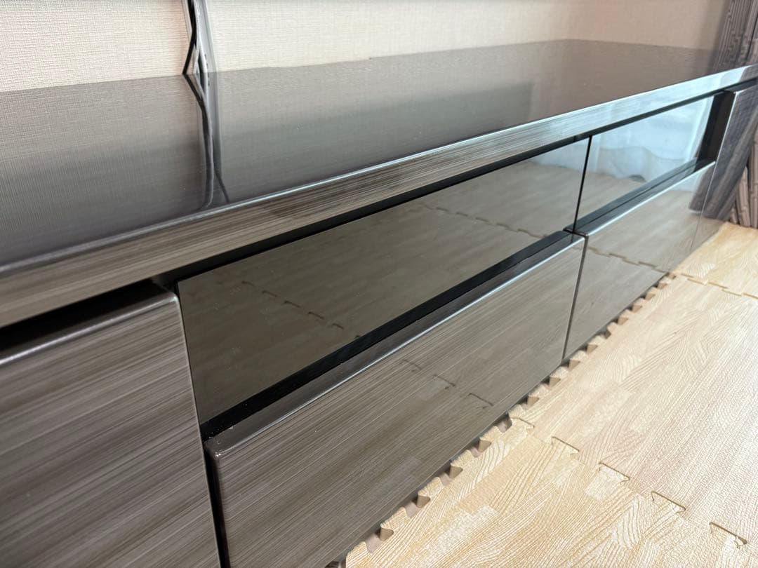 【美品】シギヤマ ラッシュ 160TVB BK テレビボード テレビ台 ブラック